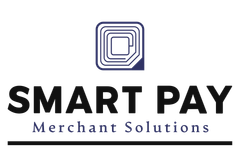 Smart Pay logo featuring a microchip graphic above the words 