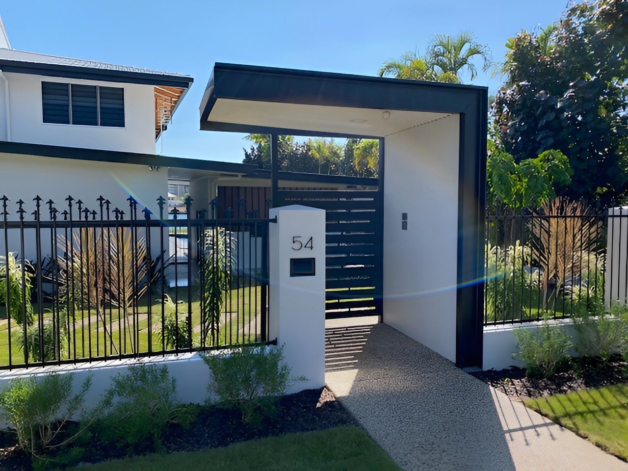 A Modern Home with A Gate Entrance — Invision NT in Gove, NT