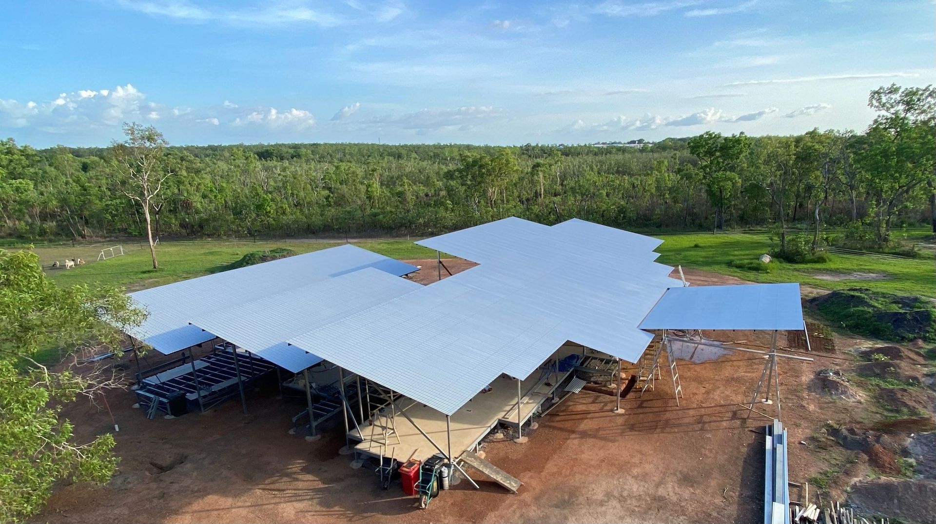 A Modern Building Under Construction — Invision NT in Gove, NT