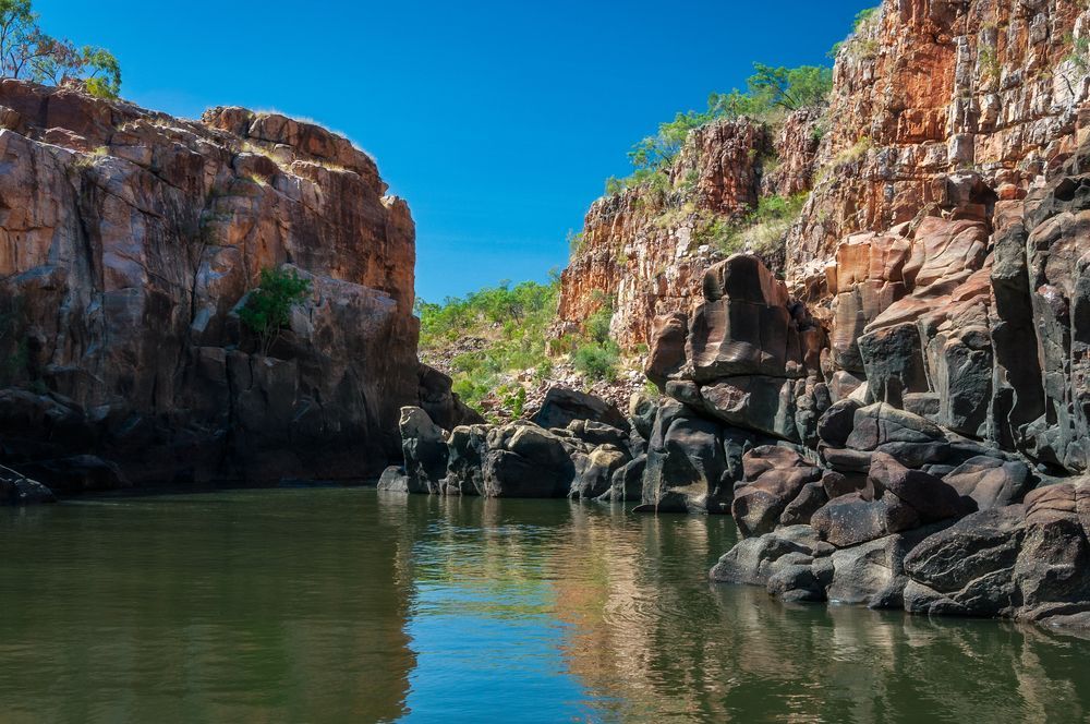 A Rocky Gorge with Green Water and Cliffs — Invision NT in Katherine, NT