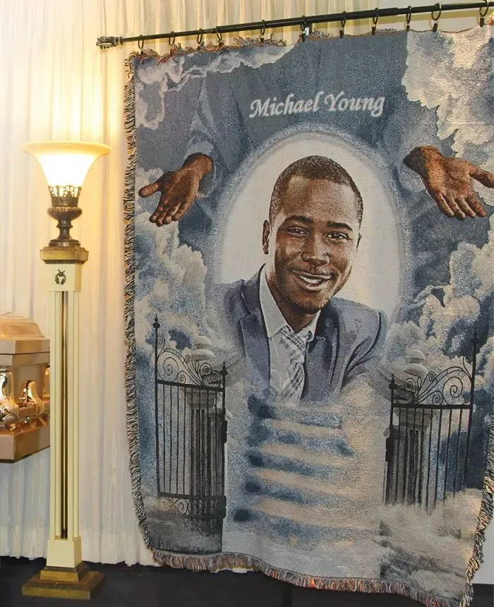 Memorial keepsake blanket