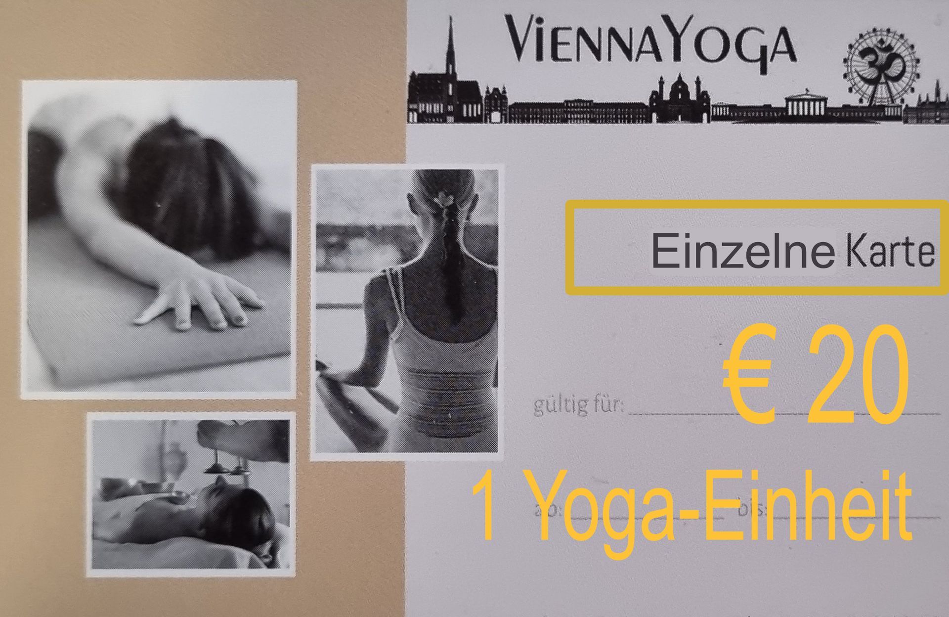 Karte für 1 Yoga Einheit