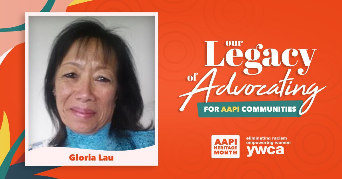 A woman is featured on a poster for the legacy of advocating for aapi communities.