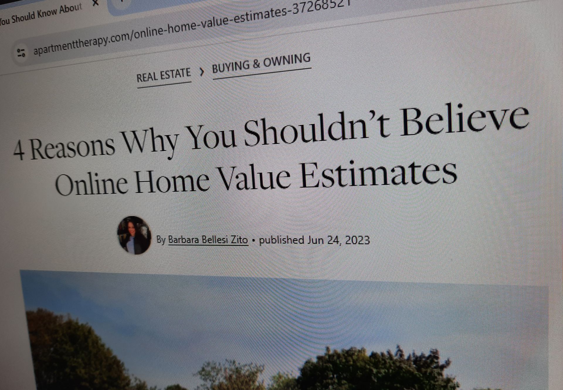Don't Believe Online Home Value Estimates