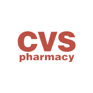 A cvs pharmacy logo on a white background