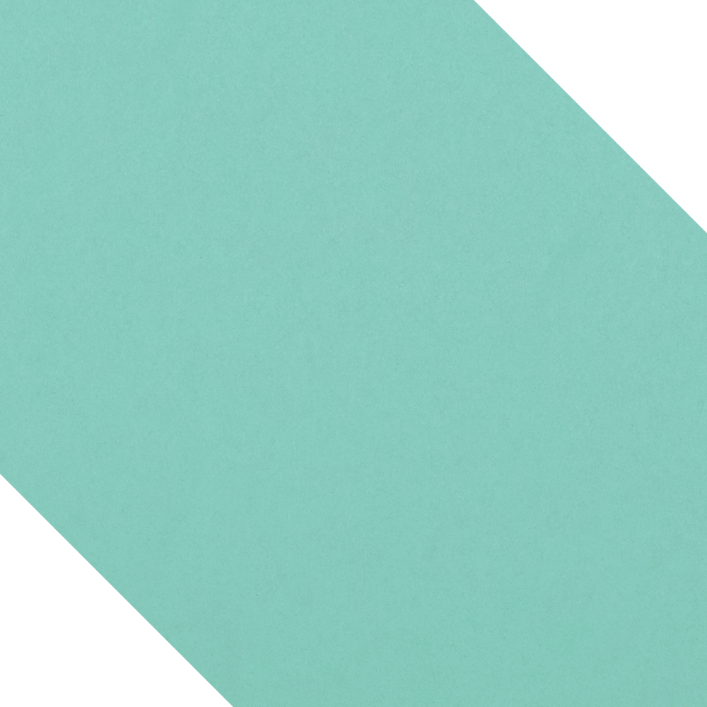 Diagonal band of pastel turquoise against a white background.