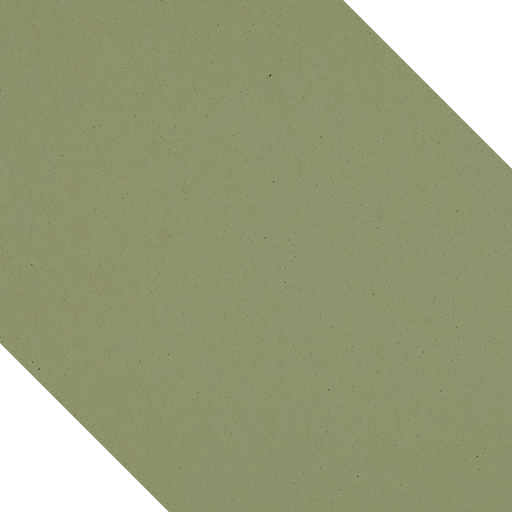 Olive-green angled stripe on a white background.
