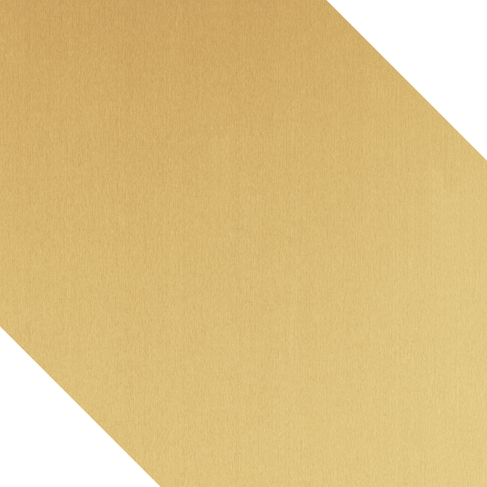 Diagonal gold-colored band with a textured surface on a white background.