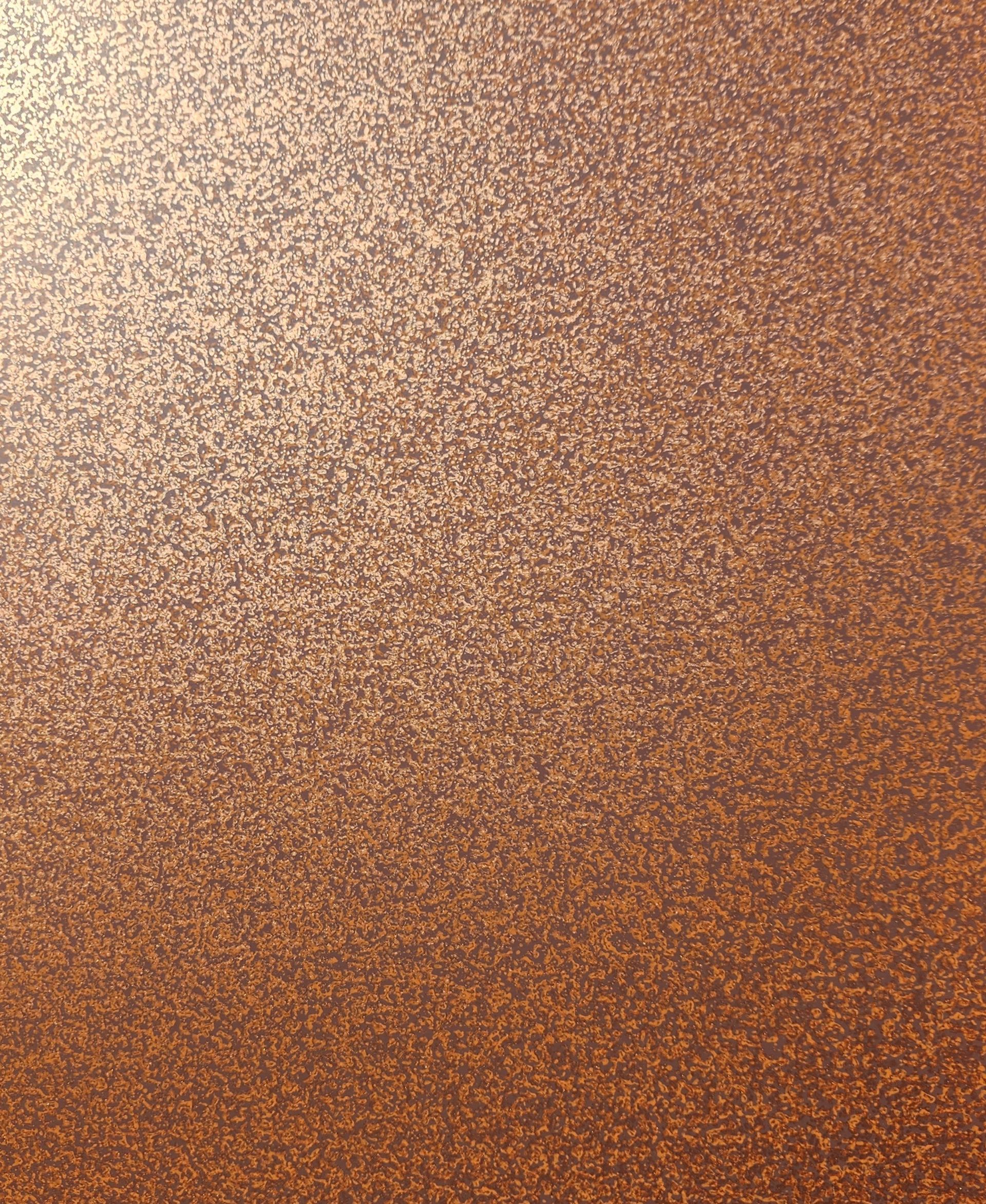 Copper-colored, granular texture with subtle variations in tone.