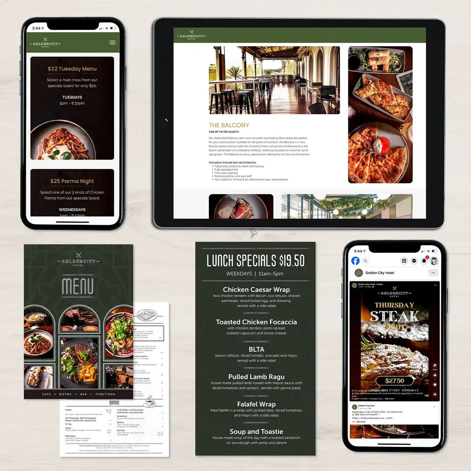 Looking to build on a very successful base over many years, The Golden City Hotel approached us to help with their ongoing marketing.