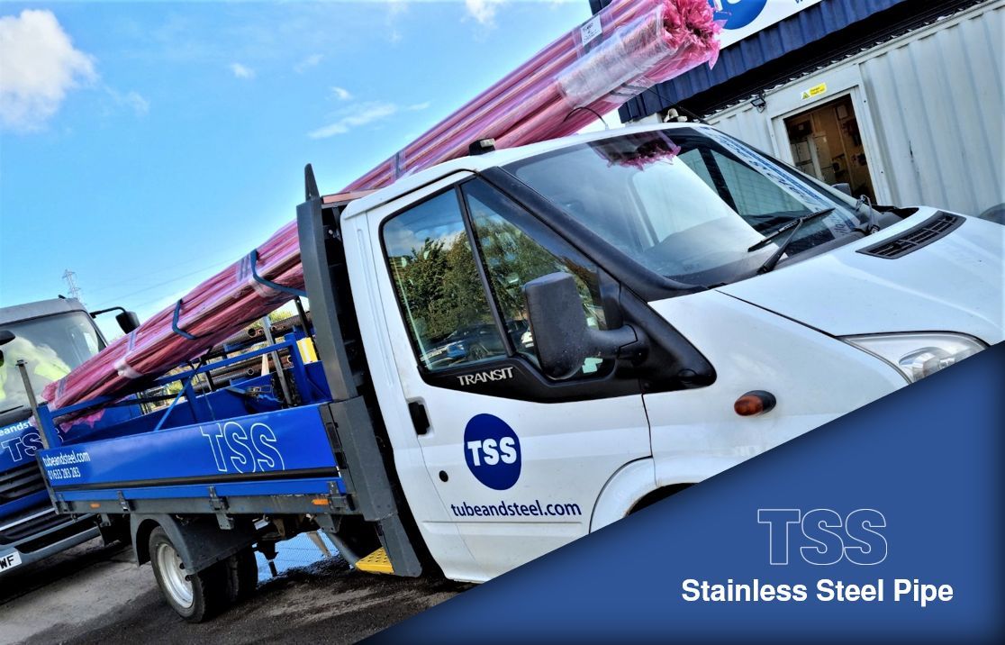 Stainless Steel Dairy Pipe on truck
