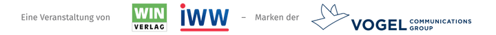 Eine Veranstaltung von WIN Verlag und IWW Institut, Marken der Vogel Communications Group