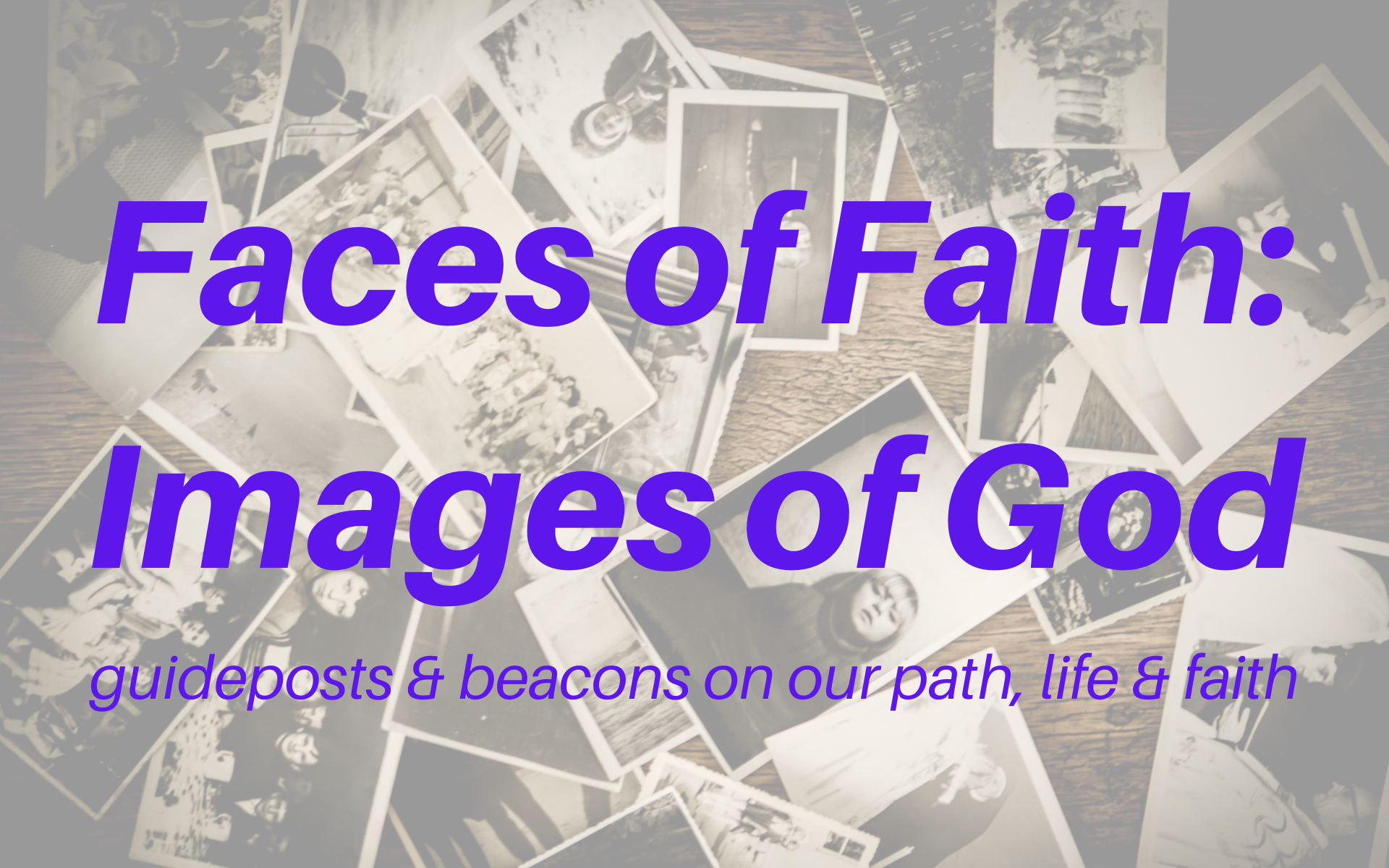 Faces of Faith photo scatter logo