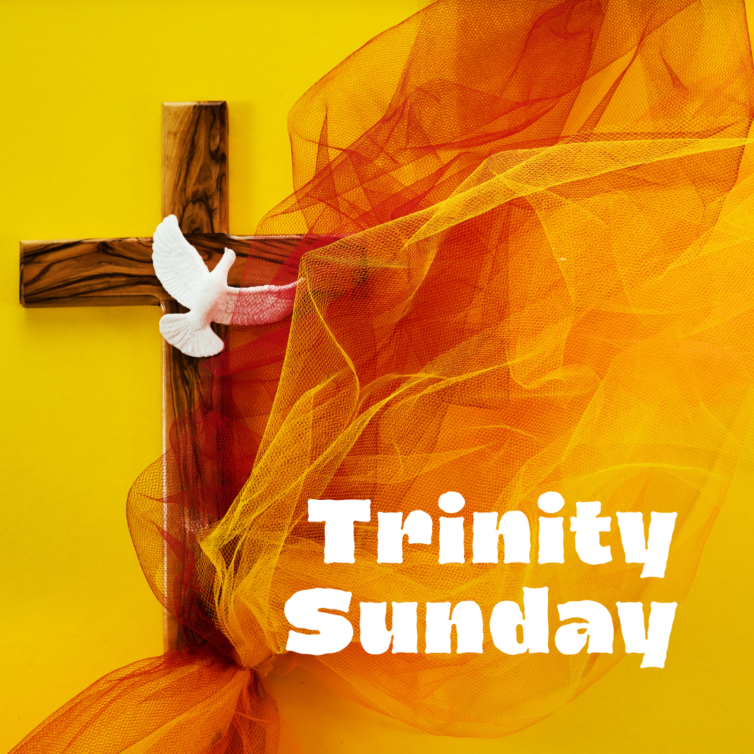 Dove with cross for Trinity Sunday