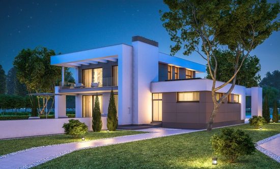 Villa con giardino