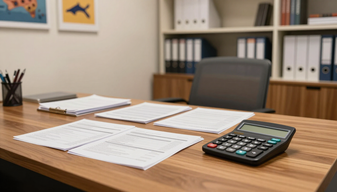 A professional accountant consulting with a client in a modern Norwood office setting.