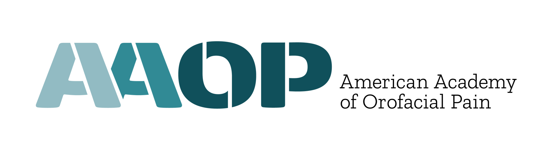American Academy of Orofacial Pain logo in teal and black text