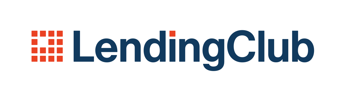 The LendingClub logo consisting of a small, red square grid next to the text