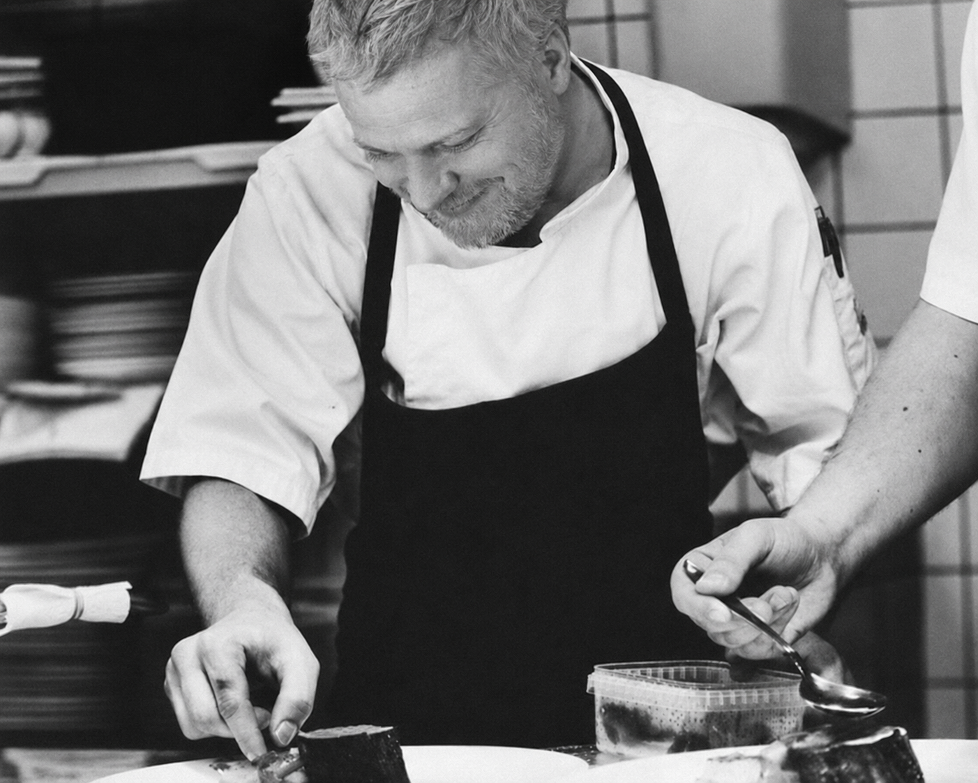 Chef Grant working hard