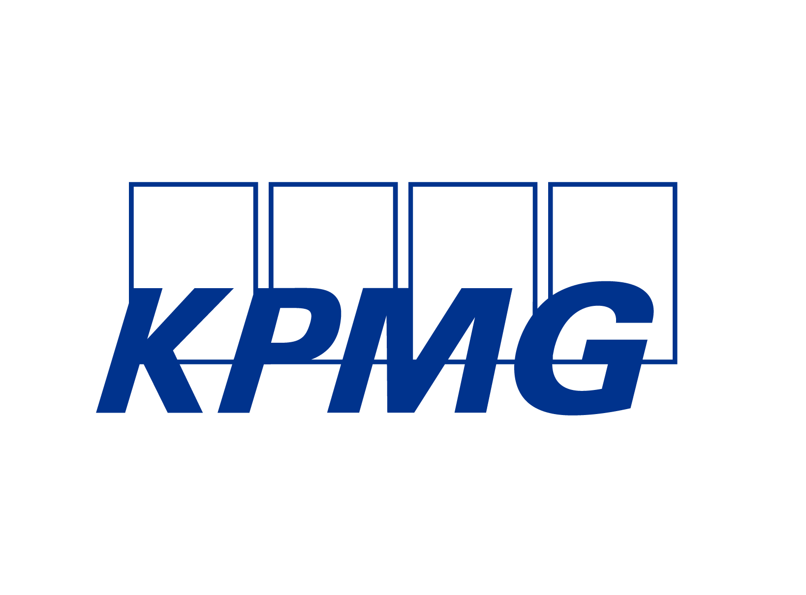 KPMG-logo: Blauwe tekst 