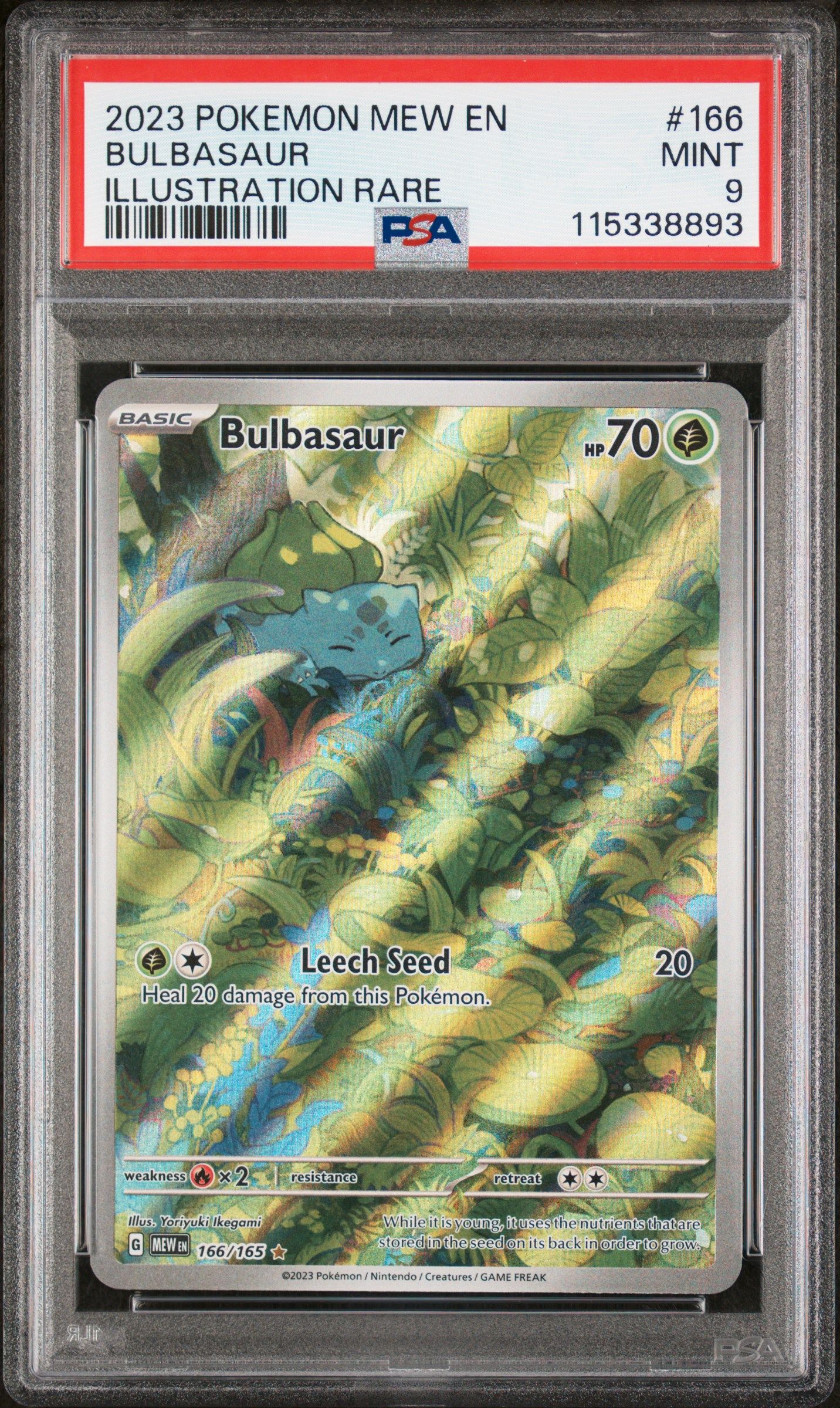 166 BULBASAUR PSA 9