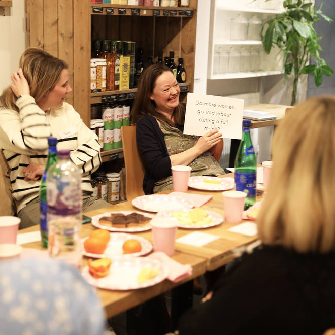 Lisa Harris hosting a birth and postpartum doula workshop in South West London.