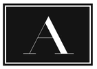 The letter a is in a black and white frame.