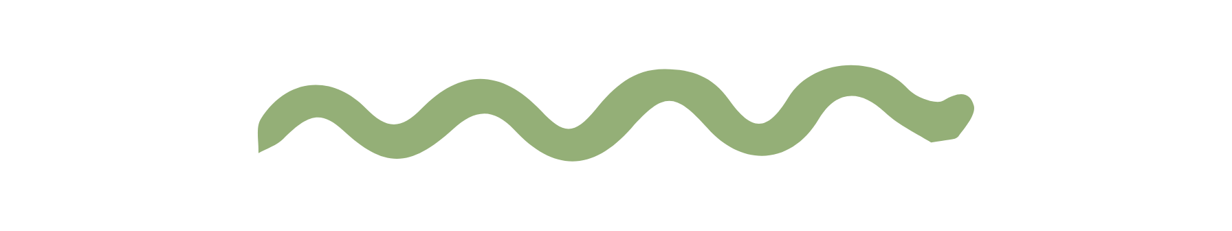 Green squiggly line