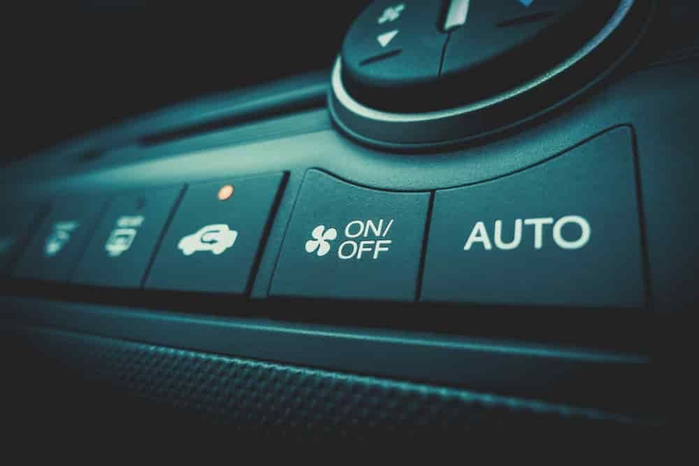 A Close Up of a Car's Air Conditioning Control Panel — Waring's Auto Electrical in South Geelong, VIC