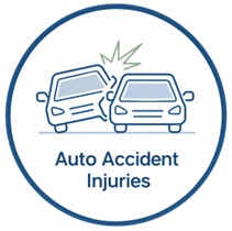 Two cars colliding with text: