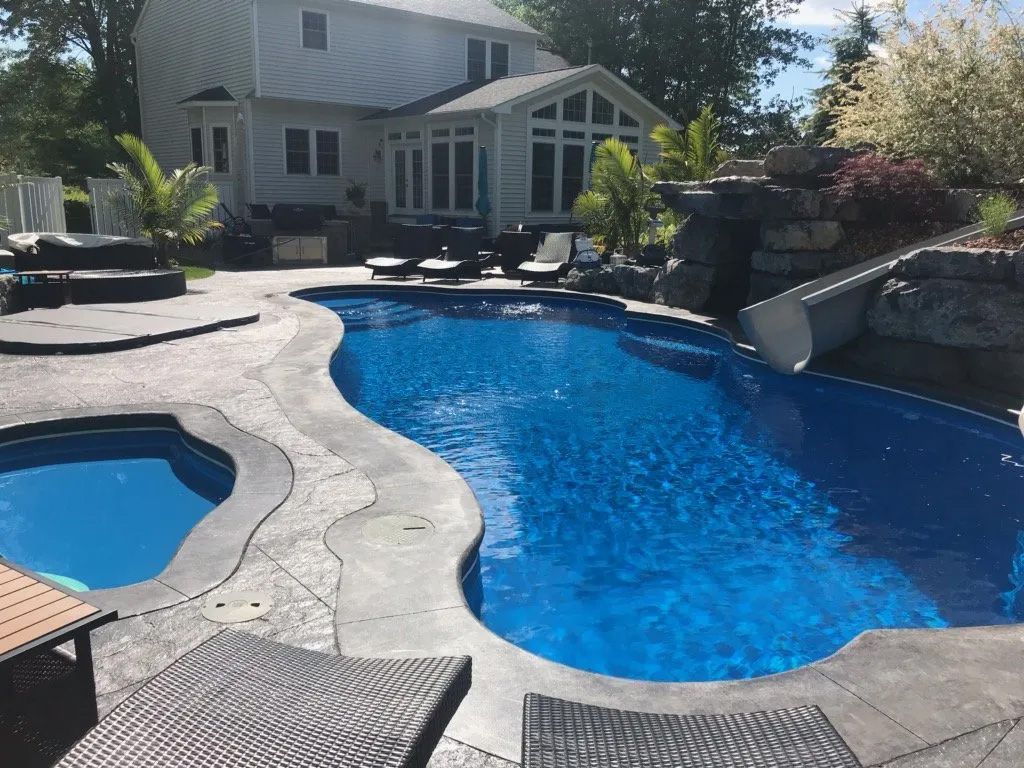 Home with swimming pool
