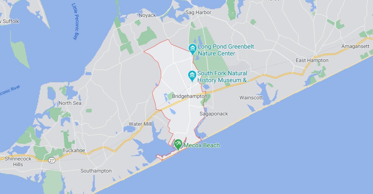 Bridgehampton New York 11932 Map