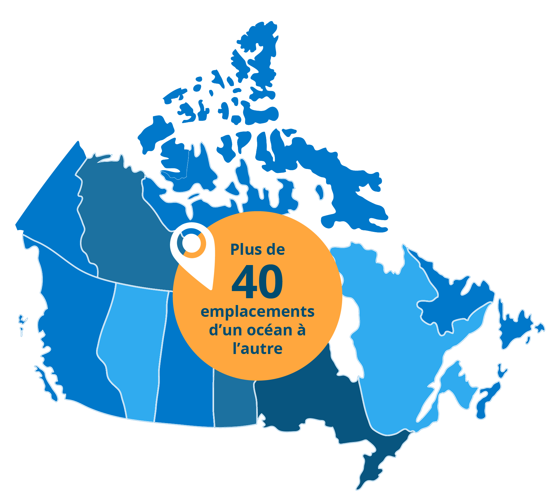 Carte graphique de Canada
