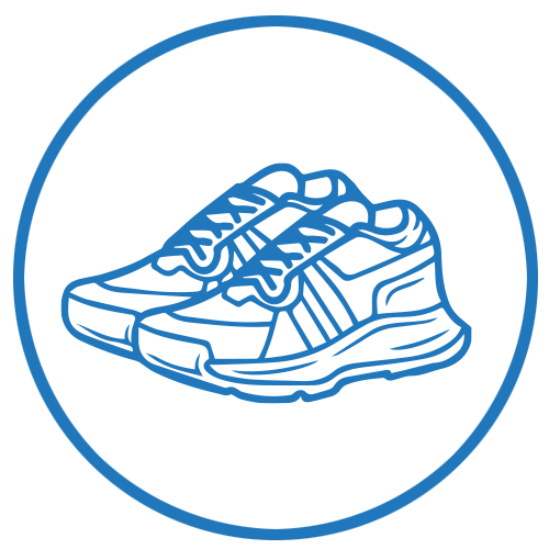 Graphic icon on sneakers