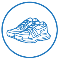 Graphic icon on sneakers