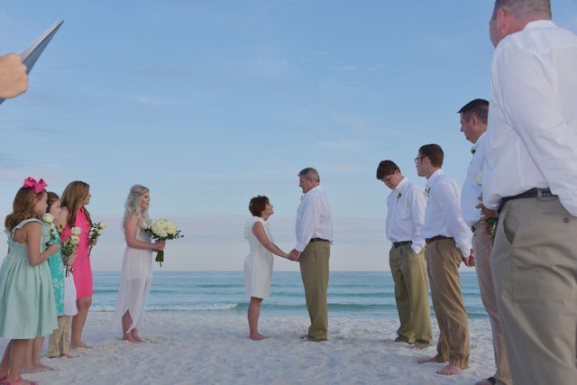 beach wedding ceremony