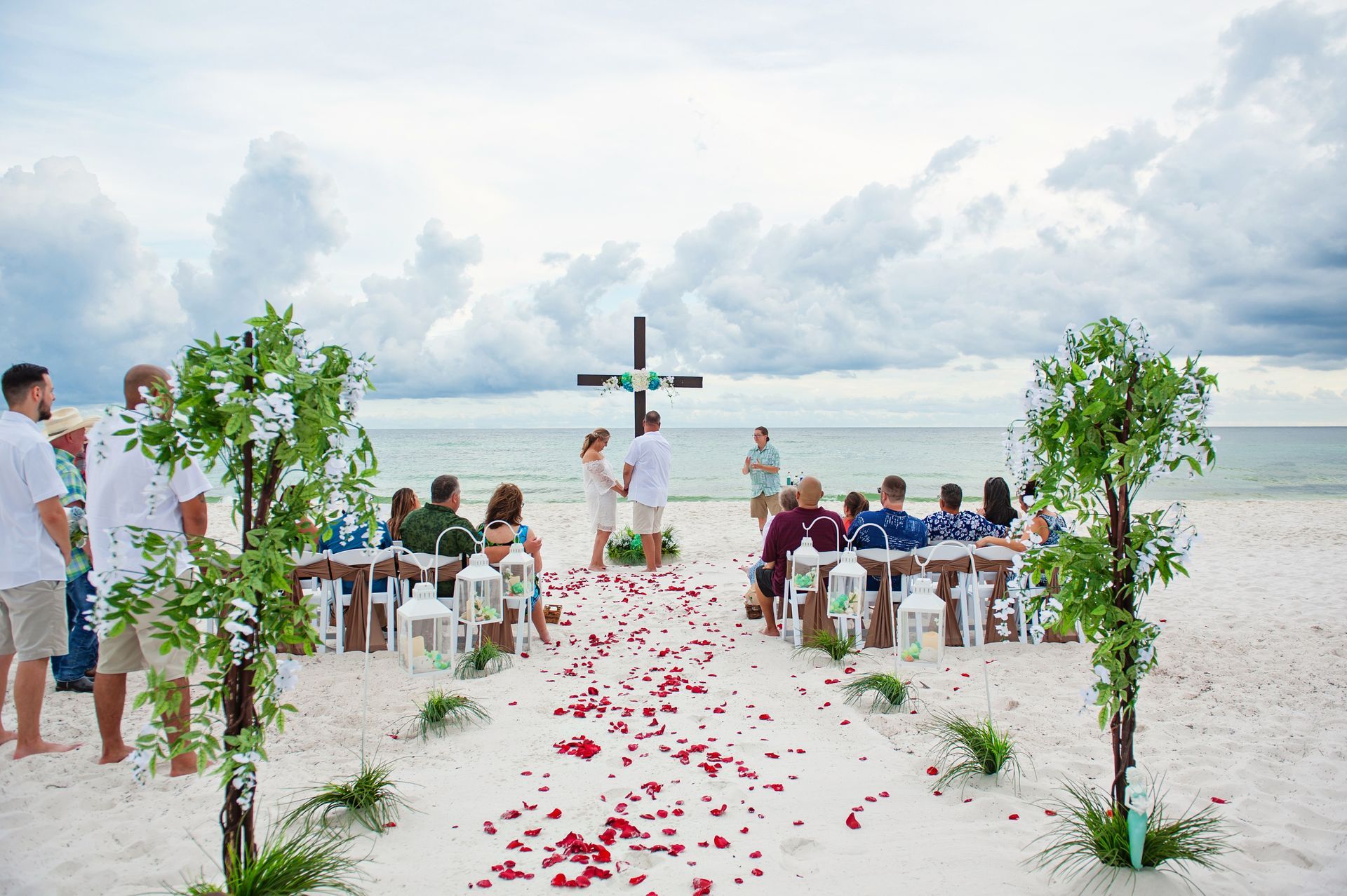 beach wedding ceremony
