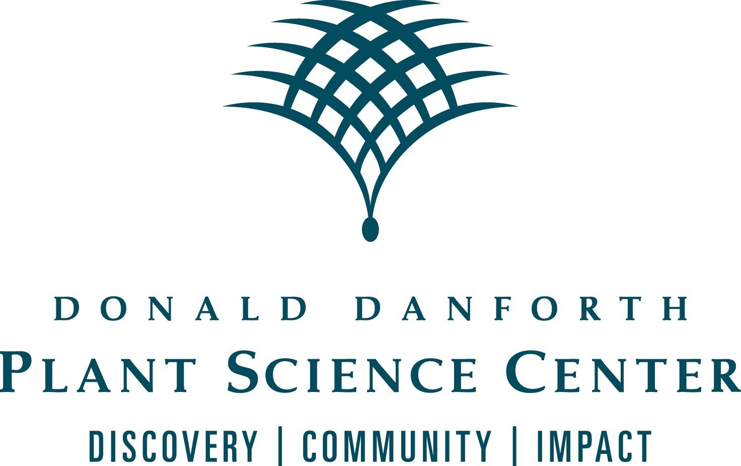 Donald Danforth Plant Science Center logo with teal leaf design and text