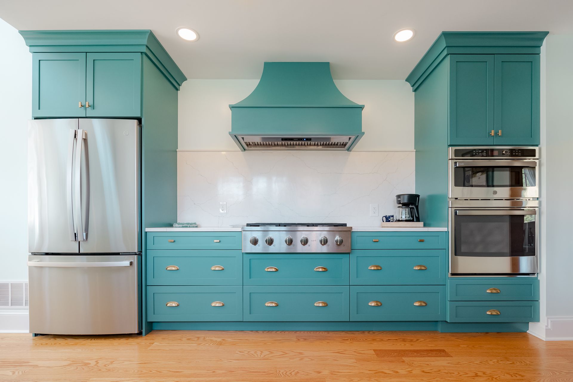 Colorful Contemporary Or Transitional Kitchen Remodel by TRS Designs, Inc. project photo