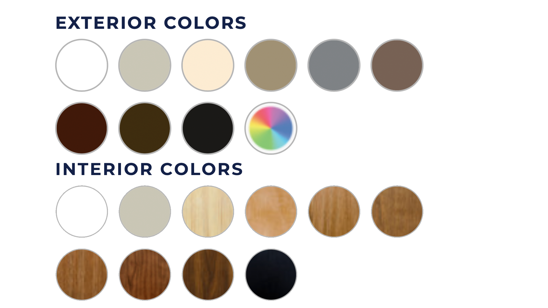 Sunrise Windows Color Options