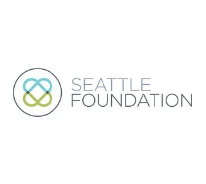 A logo for the seattle foundation with a heart in a circle.