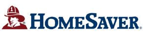 HomeSaver logo with a red handyman icon and blue text
