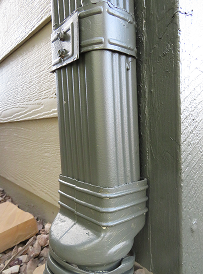 gutter after new paint