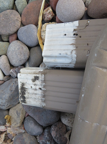 gutter before paint