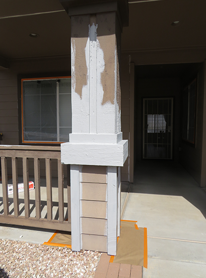 pillar before paint