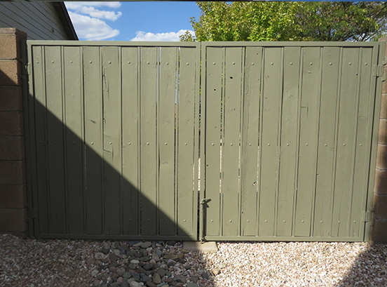 fence after paint