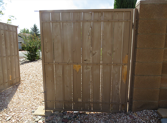 fence before paint