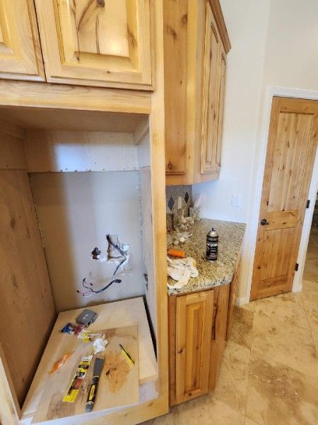 cabinet damage repaird