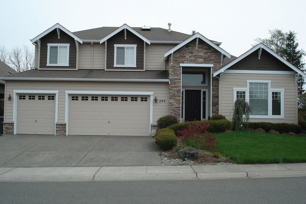 freshly painted house