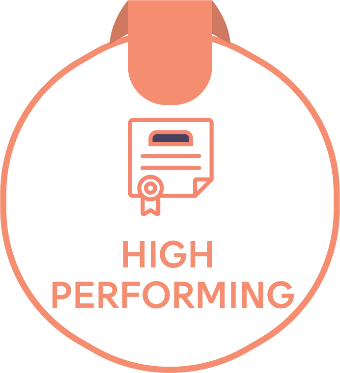 High performing value logo